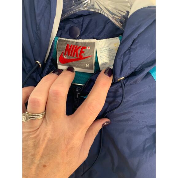 Nike Vintage Windbreaker lined set blue size medium - Picture 2 of 7